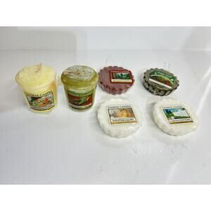 6 YANKEE CANDLE TARTS WAX CANDLE MELTS Christmas Winter Holiday Scents